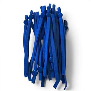 Blue Elastic Adjustable Pull Tab Crafting Masks Sewing Lot Of 18